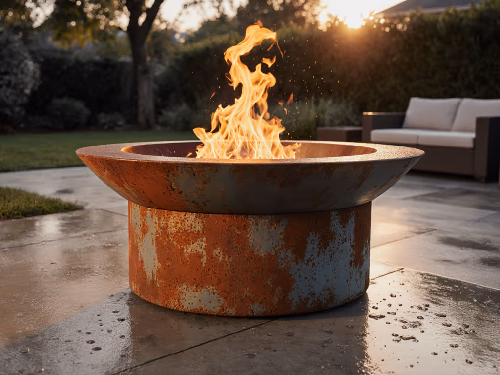 Corten Steel Fire Pit: Data-Proven Weather Resistance
