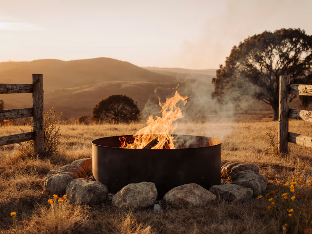 Top Durable Ring Fire Pits for Ranches: Size & Safety Guide