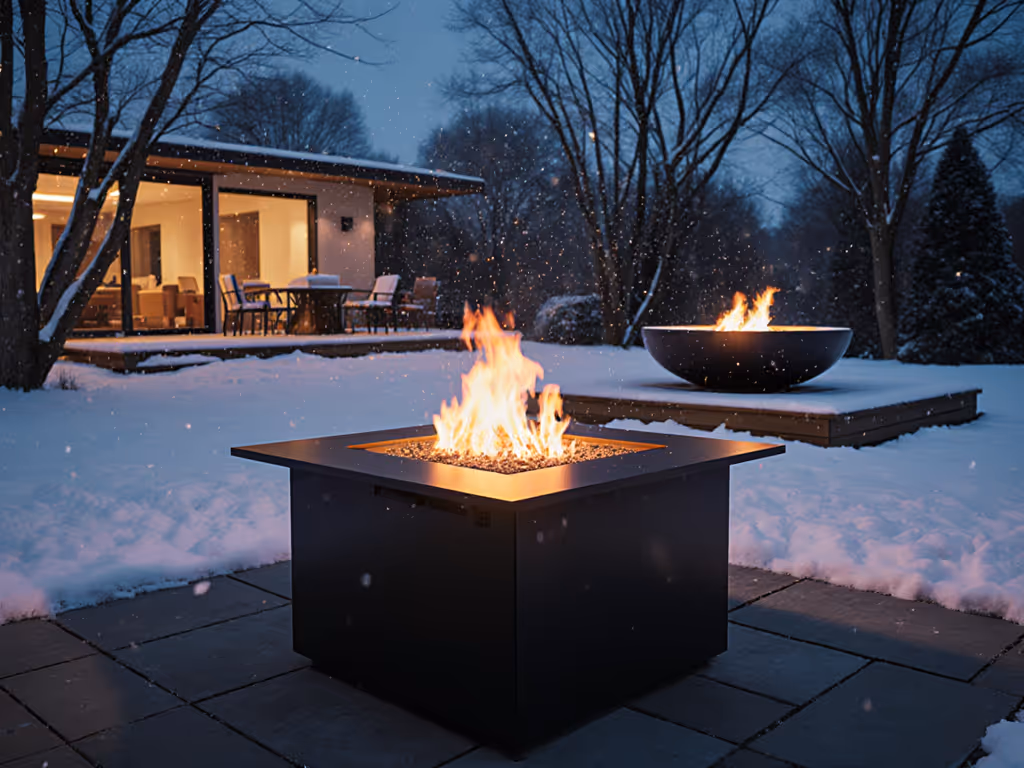 Square or Round Fire Pit for Winter: Safe Heat Guide