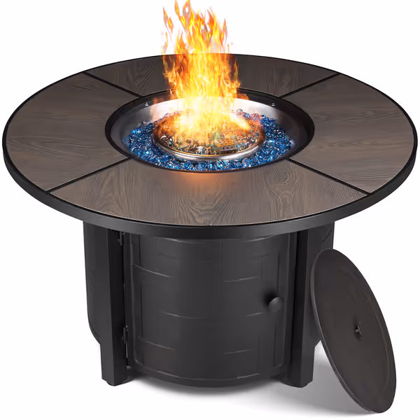 TLGREEN Propane Fire Pit Table 42in