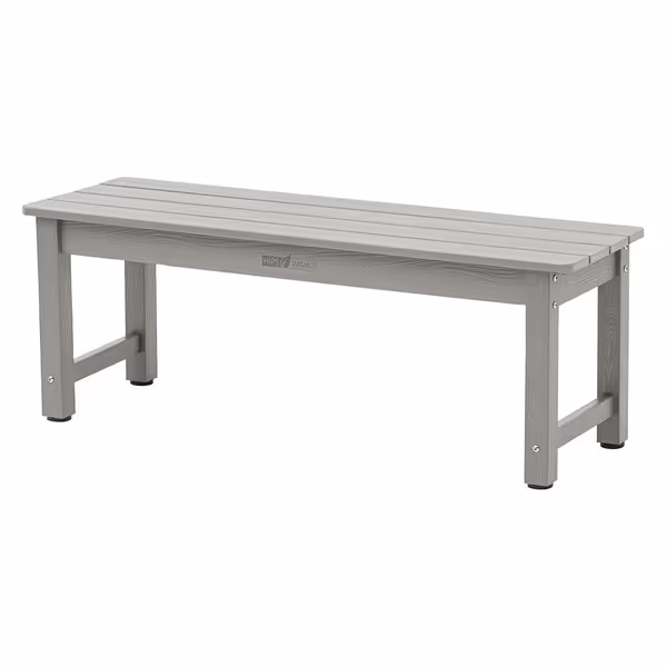 Weatherproof Poly Lumber Backless Bench