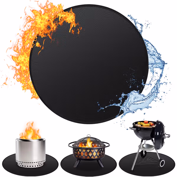 Huchiz 36'' Fire Pit Mat for Solo Stove Bonfire